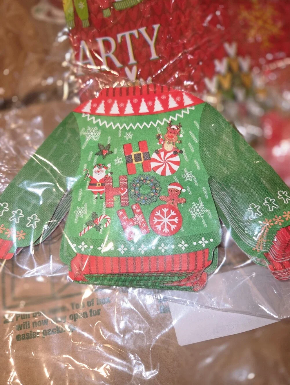 Holiday 'It's About to Get Ugly' Party Plates And More Party Pack-